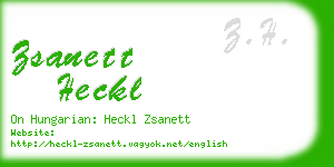 zsanett heckl business card